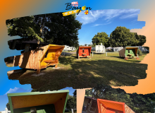 Cabanes installées au Camping