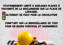 Travaux sur place de Lorraine