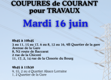 Coupures électriques pour travaux