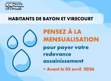 Assainissement : Pensez à la mensualisation