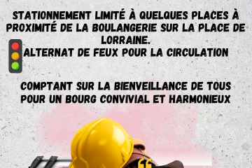 Travaux sur place de Lorraine