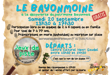 Le Bayonmoine : Jeux de piste à la découverte du patrimoine bayonnais