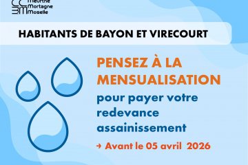 Assainissement : Pensez à la mensualisation