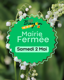 Mairie fermée le samedi 2 mai