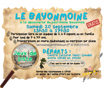 Le Bayonmoine : Jeux de piste à la découverte du patrimoine bayonnais