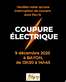 Coupure électrique