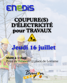 Coupures électriques pour travaux