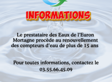 Changement des compteurs d'eau de plus de 15 ans