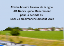 Information voyageurs SNCF - Ligne Nancy - Epinal