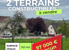Vente de 2 terrains constructibles à Bayon