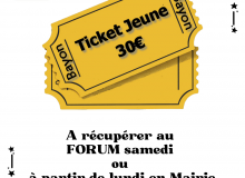 Tickets Jeunes de la Commune et Pass Jeunes