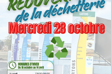 Réouverture de la Déchetterie de Bayon