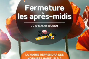 Fermeture de la Mairie les après-midis