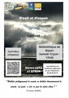 Lecture à 2 voix : D'exil et d'espoir