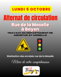 Travaux rue de la Moselle